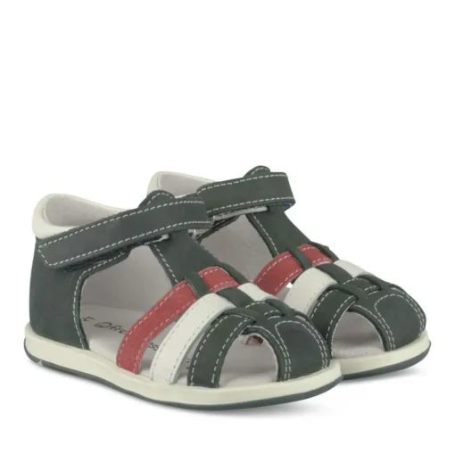 Sandales Sandales BLEU Garçon CUIR Motif Uni Scratch