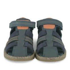 Sandales Sandales BLEU Garçon CUIR Motif Uni Scratch