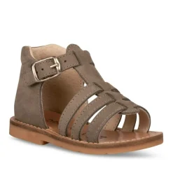 Sandales Sandales GRIS Garçon CUIR Boucle