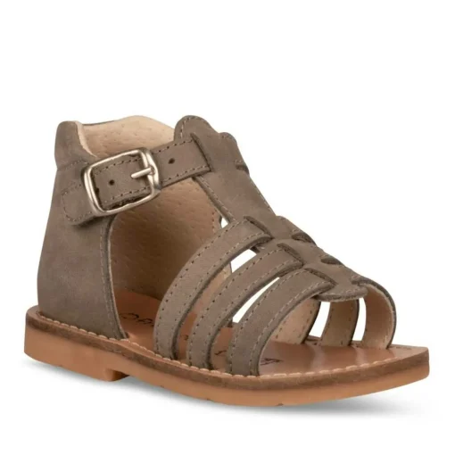 Sandales Sandales GRIS Garçon CUIR Boucle