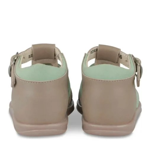 Sandales Sandales GRIS Garçon CUIR Motif Uni Boucle