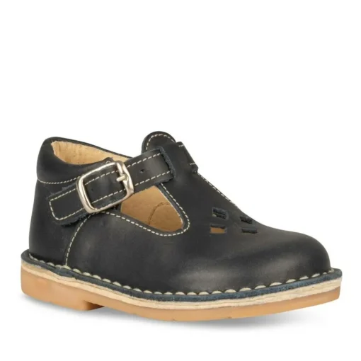 Sandales Sandales MARINE Garçon CUIR Motif Uni Boucle