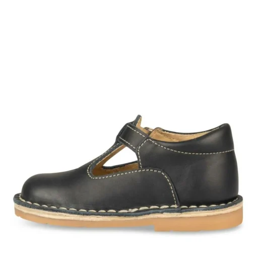 Sandales Sandales MARINE Garçon CUIR Motif Uni Boucle