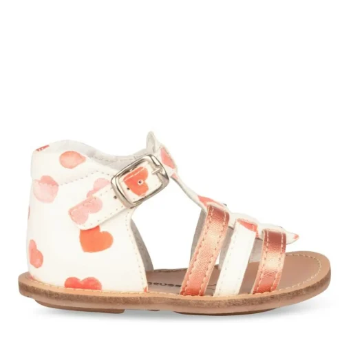 Sandales Sandales ROSE Fille CUIR Boucle