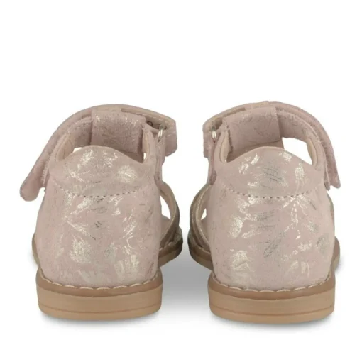 Sandales Sandales ROSE Fille CUIR Motif Iridescent Scratch