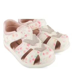 Sandales Sandales ROSE Fille Motif Fleuri Scratch