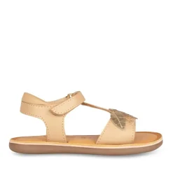 Sandales Sandales ROSE PALE Fille CUIR Motif Uni Scratch