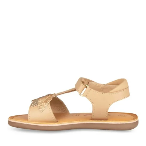 Sandales Sandales ROSE PALE Fille CUIR Motif Uni Scratch