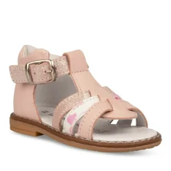 Sandales Sandales ROUGE Fille CUIR Boucle