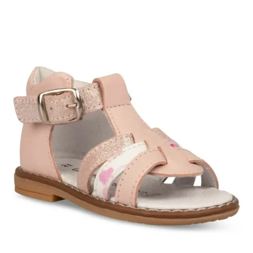 Sandales Sandales ROUGE Fille CUIR Boucle
