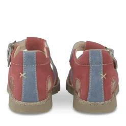 Sandales Sandales ROUGE Garçon CUIR Motif Uni Boucle