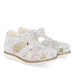 Sandales Sandales VIOLET Fille Motif Fleuri Scratch