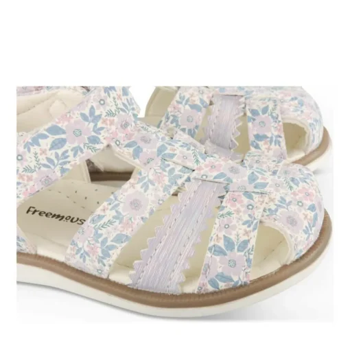 Sandales Sandales VIOLET Fille Motif Fleuri Scratch