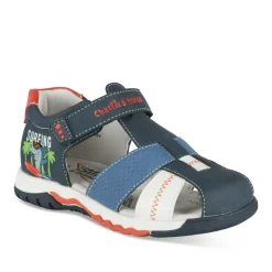 Sandales Sport BLANC Garçon Motif Animal Scratch