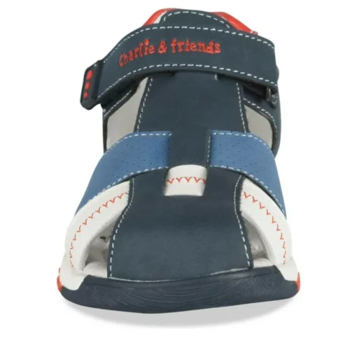 Sandales Sport BLANC Garçon Motif Animal Scratch