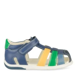 Sandales Sport BLEU Garçon Motif Multicolore Scratch