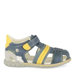 Sandales Sport BLEU Garçon Motif Multicolore Scratch