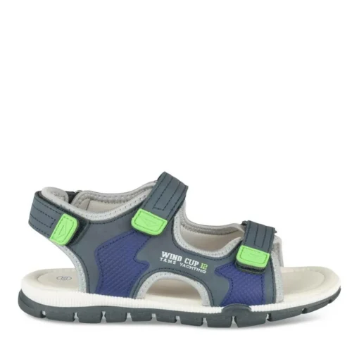 Sandales Sport BLEU Garçon Motif Multicolore Scratch