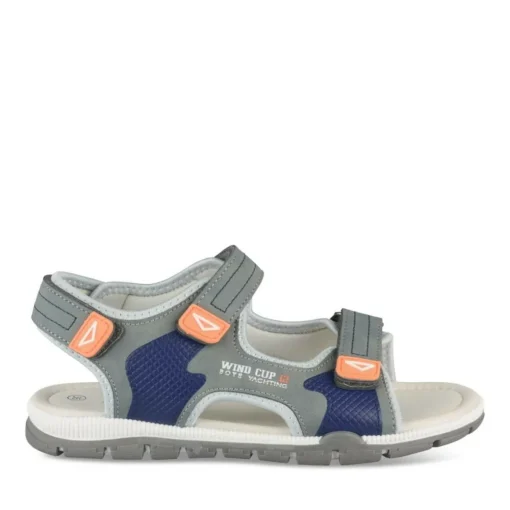Sandales Sport BLEU Garçon Motif Multicolore Scratch