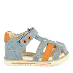 Sandales Sport BLEU Garçon Motif Multicolore Scratch