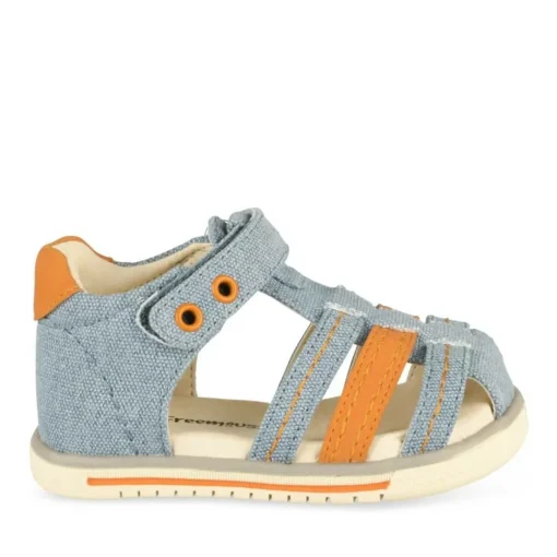Sandales Sport BLEU Garçon Motif Multicolore Scratch