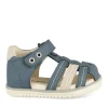 Sandales Sport BLEU Garçon Motif Uni Scratch
