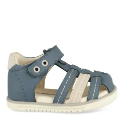 Sandales Sport BLEU Garçon Motif Uni Scratch