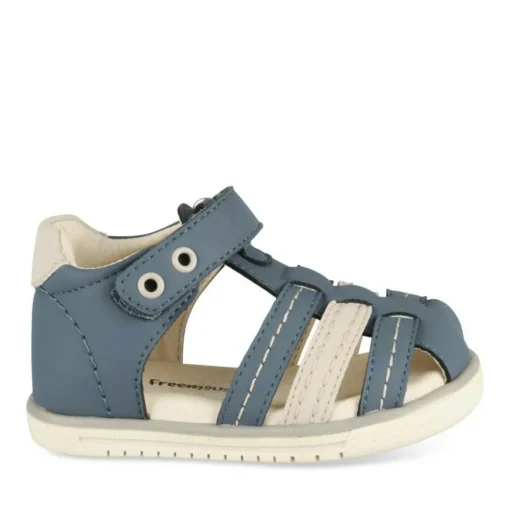 Sandales Sport BLEU Garçon Motif Uni Scratch