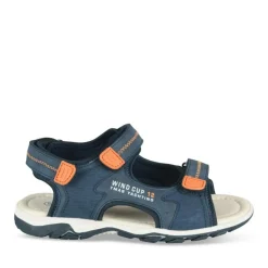 Sandales Sport BLEU Garçon Motif Multicolore Scratch