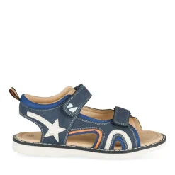 Sandales Sport BLEU Garçon Motif Etoiles Scratch