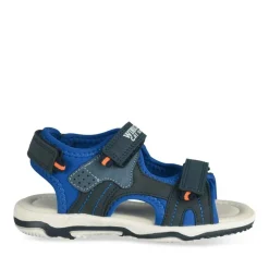 Sandales Sport BLEU Garçon Motif Uni Scratch