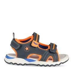 Sandales Sport BLEU Garçon Motif Multicolore Scratch