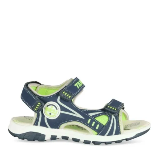 Sandales Sport BLEU Garçon Motif Multicolore Scratch