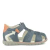 Sandales Sport BLEU Garçon Motif Uni Scratch