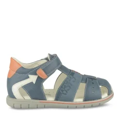 Sandales Sport BLEU Garçon Motif Uni Scratch
