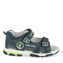 Sandales Sport BLEU Garçon Motif Dinosaure Scratch
