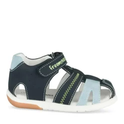 Sandales Sport BLEU Garçon Motif Multicolore Scratch
