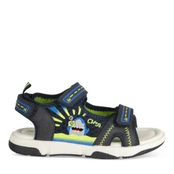 Sandales Sport BLEU Garçon Motif Animal Scratch