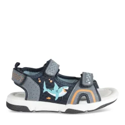 Sandales Sport BLEU Garçon Motif Animal Scratch