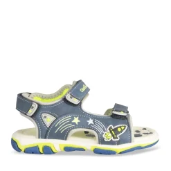 Sandales Sport BLEU Garçon Motif Espace Scratch