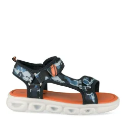 Sandales Sport BLEU Garçon Motif Camouflage Scratch