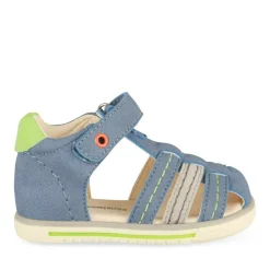 Sandales Sport BLEU Garçon Motif Multicolore Scratch