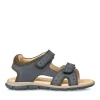 Sandales Sport BLEU Garçon CUIR Scratch