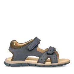 Sandales Sport BLEU Garçon CUIR Scratch