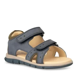 Sandales Sport BLEU Garçon CUIR Scratch