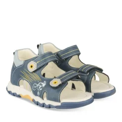 Sandales Sport BLEU Garçon Motif Multicolore Scratch