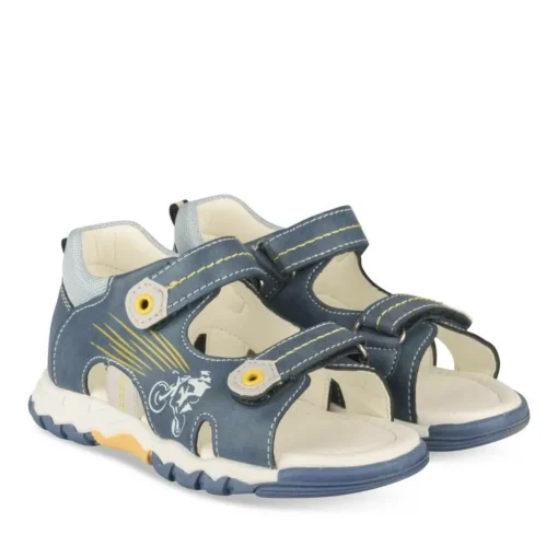 Sandales Sport BLEU Garçon Motif Multicolore Scratch