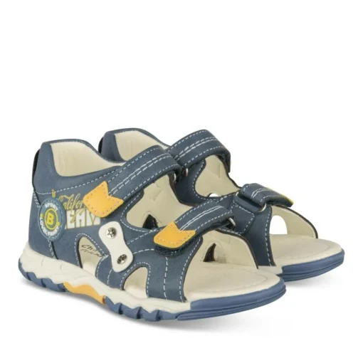 Sandales Sport BLEU Garçon Motif Multicolore Scratch