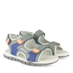 Sandales Sport BLEU Garçon Motif Multicolore Scratch