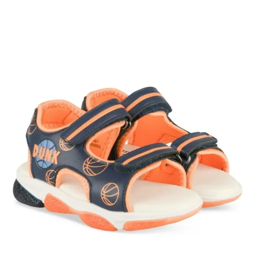 Sandales Sport BLEU Garçon Motif Animal Scratch